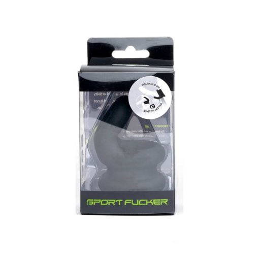 Sport Fucker - Silicone Switch Hitter Cockring - Zwart