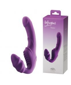 Strapless Strap on Vibrator - siliconen materiaal