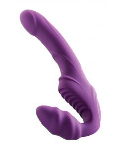 Strapless Strap on Vibrator - siliconen materiaal