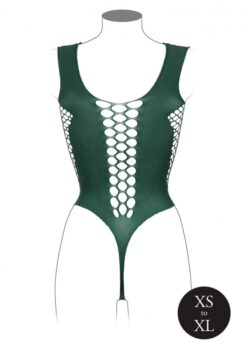 Teddy met V hals - Midnight Green