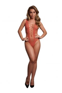 Teddy met V hals - Sunset Glow