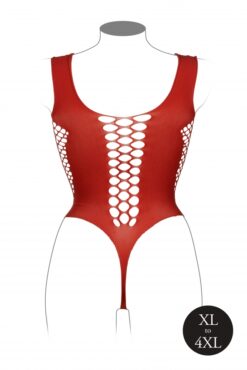 Teddy met V hals - Sunset Glow Plus Size