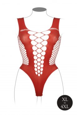 Teddy met V hals - Sunset Glow Plus Size