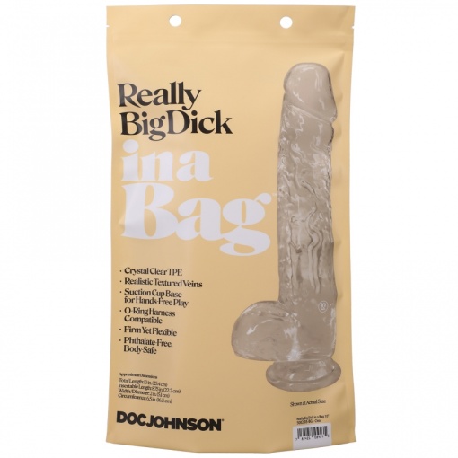 Transparante dildo met zuignap