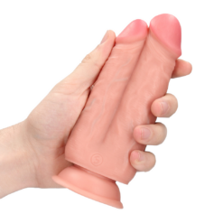 Two in One Dildo - Huidskleur