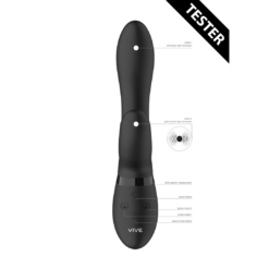 Kyra - Pulse Clitoral Rabbit - Zwart - Tester