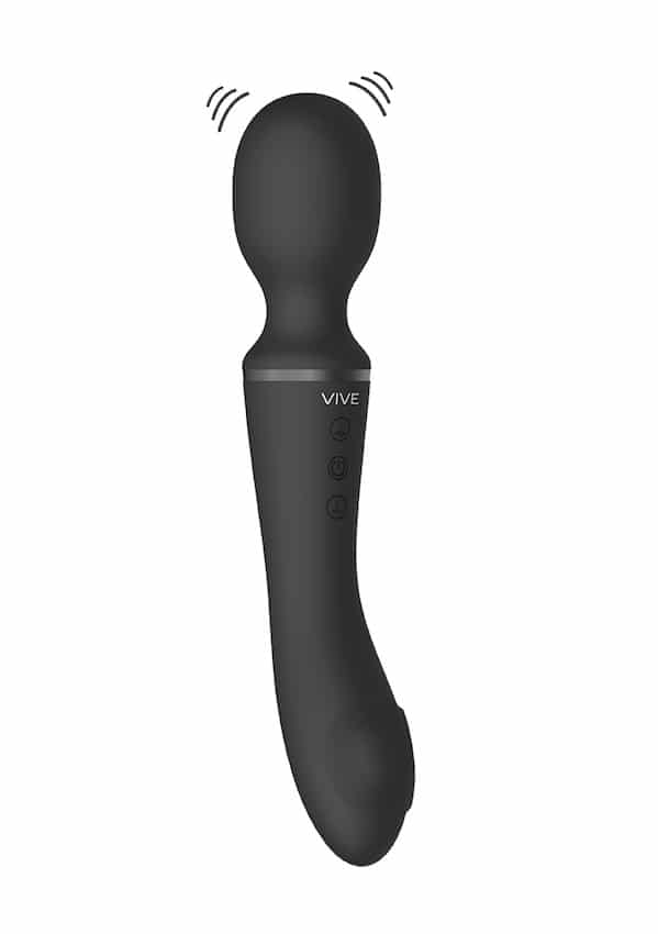 Vive - Enora - Wand & Vibrator - Zwart