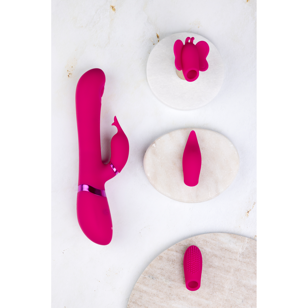 Etsu - Pulse Wave G-Spot Rabbit Clitoral Stimulator - Roze