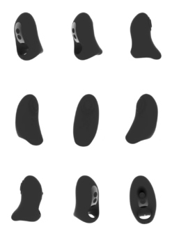 Hana - Pulse Wave Vinger Vibrator - Zwart