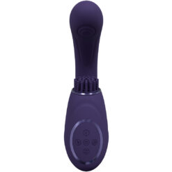 Gen - Triple Motor G-Spot Vibrator met Pulse Wave en Vibrerende Borstels - Paars
