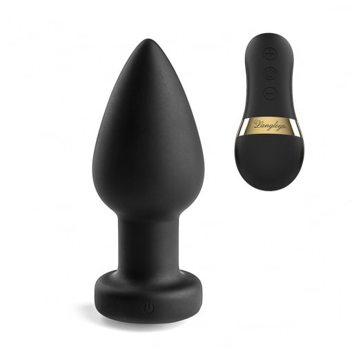 Vibrerende Buttplug met afstandsbediening en LED verlichting - Large