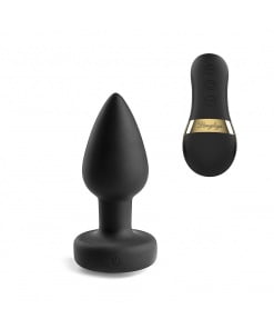 Vibrerende Buttplug met afstandsbediening en LED verlichting - Small