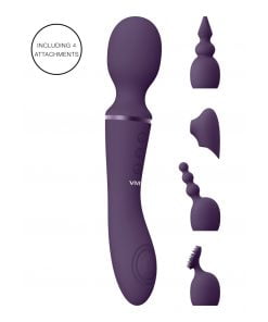 Vive Nami - Dubbelzijdige Wand en clitoris Vibrator - Paars