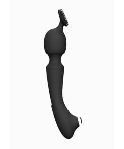 Vive Nami - Dubbelzijdige Wand en clitoris Vibrator - Zwart