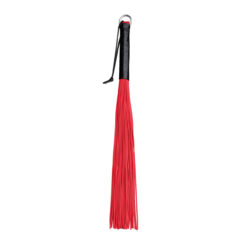 XX-Dreamtoys - PVC zweep met leren handvat