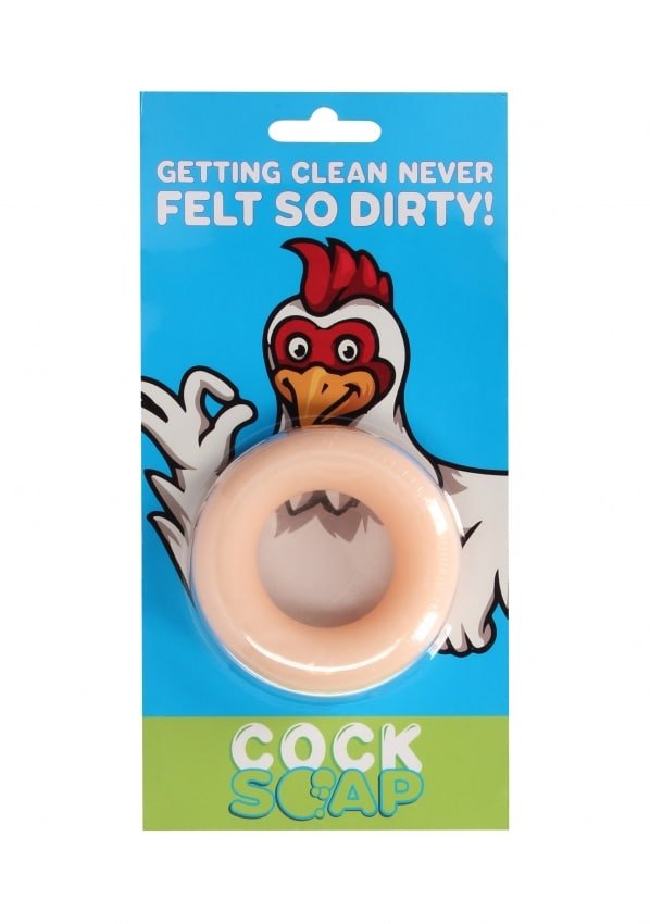 Zeep in de vorm van een Cockring