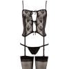 Zwart Lingerie setje incl de kousen