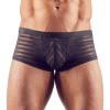 Zwarte semi-transparante herenshort