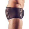 Zwarte transparante mannenshort