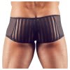 Zwarte transparante mannenshort