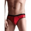 Regnes Fetish Planet -Wetlook Men's brazilian style briefs - Red