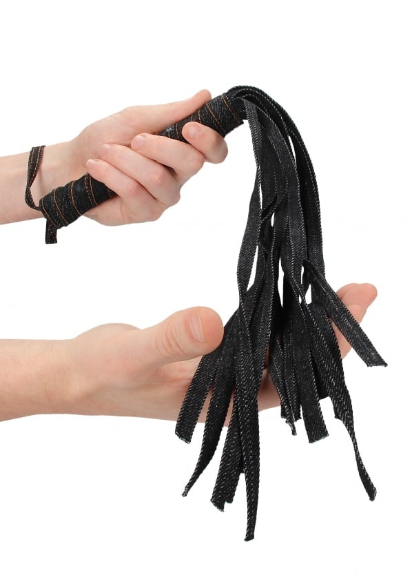 ouch Denim Flogger Ruwe denimstijl - Zwart