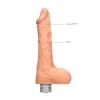 Realrock Vibrator – 23 cm Vibrating Dildo met ballen – Huidskleur