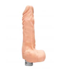 Realrock Vibrator – 23 cm Vibrating Dildo met ballen – Huidskleur