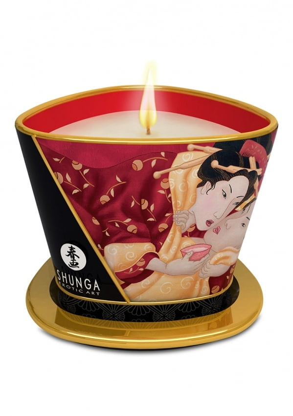 Massagekaars Romance & Strawberry Sparkling Wine