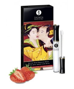 Shunga - Divine Oral Pleasure Lipgloss - Aardbeien