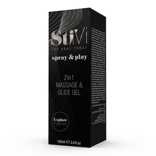 spray & play 2 in1 Massage & Glijmiddel