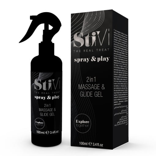 spray & play 2 in1 Massage & Glijmiddel